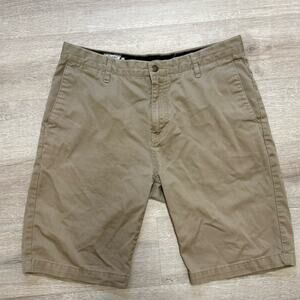 Volcom Shorts Men's Size 33 Khaki Shorts Skater Skate